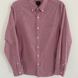 J Crew Plaid Shirt - Red & White